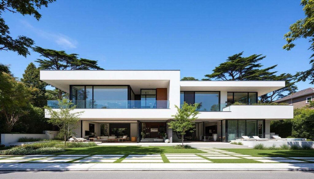 Diese Villa in San Francisco vereint moderne Eleganz mit skulpturalen Oberflächen