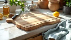 So reinigen Sie ein Holzschneidebrett richtig: 3 wirksame Methoden