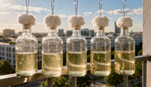 Flaschen mit Essig und Watte auf den Balkon hängen: Warum wird das empfohlen und wozu dient es?